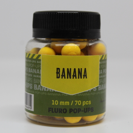 Бойлы плавающие Pop-Ups Fluro BANANA (Банан) 10mm 70pcs